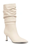 Nerogiardini Slouchy Pointed Toe Boot In White