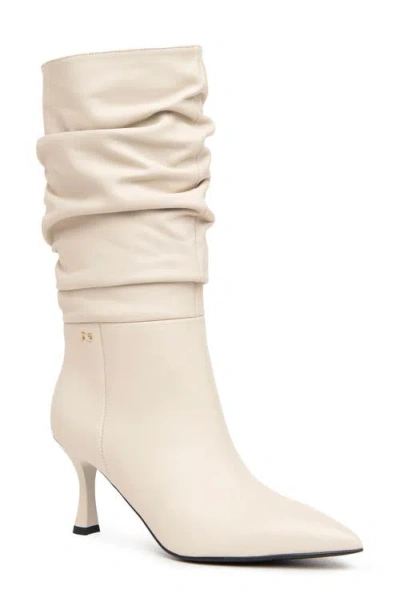 Nerogiardini Slouchy Pointed Toe Boot In White