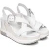 Nerogiardini Sport Wedge Sandal In White