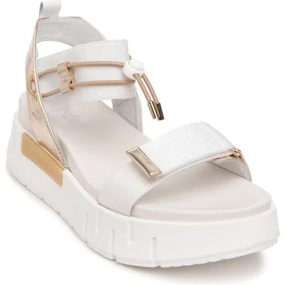 Nerogiardini Sporty Platform Sandal In White