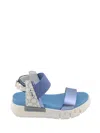 Nerogiardini Stella Sandals In Blue,white In Grey