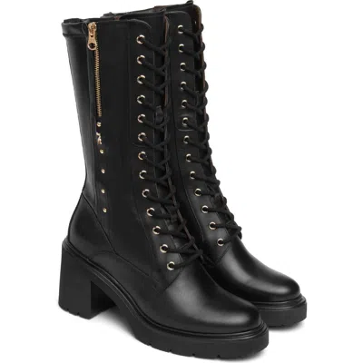 Nerogiardini Stretch Combat Boot In Black