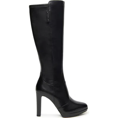 Nerogiardini Stretch Tall Boot In Animal Print