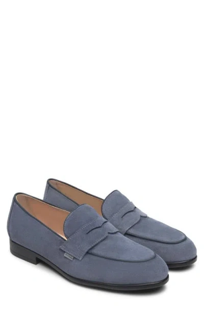 Nerogiardini Suede Slip-on Penny Loafer