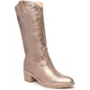 Nerogiardini Texan Pointed Toe Western Boot In Gold Western