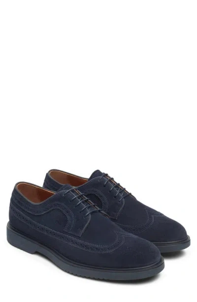 Nerogiardini Wingtip Derby In Blue