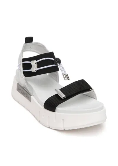 Nerogiardini Women's Argento Flatform Sandal In Nero In Black