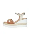 Nerogiardini Platform Wedge Sandal In Multi