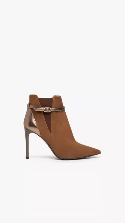Nerogiardini Women's Brandi Ankle Boot In Malt In Brown