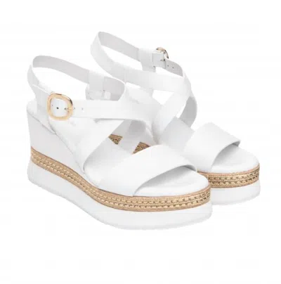 Nerogiardini Women's Loira Wedge Sandal In Bianco In White