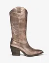 Nerogiardini Texan Western Boot In Gold