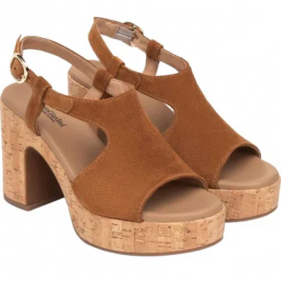 NEROGIARDINI WOMEN'S VELOUR CORK HEEL