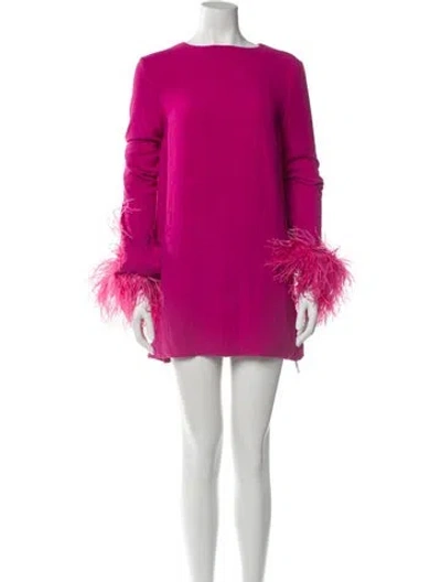 Pre-owned Nervi Bateau Neckline Mini Dress In Pink