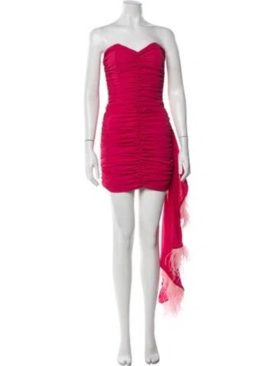 Pre-owned Nervi Strapless Mini Dress In Pink