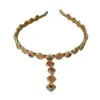 Nesavaali Women's Pink Regal Tikka Embellished Hairband For Weddings, Parties, Mehandis & Festivals