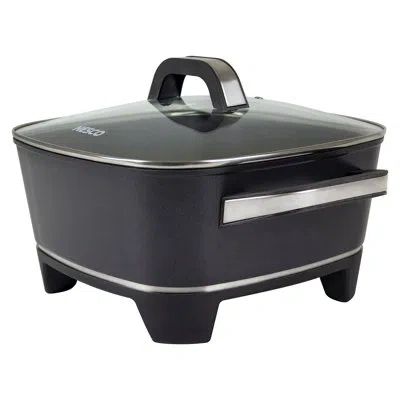 Nesco 12" Electric Wok With Glass Lid In Black