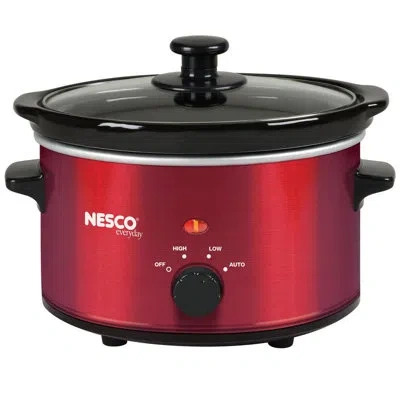 Nesco 1.5-quart Slow Cooker In Red