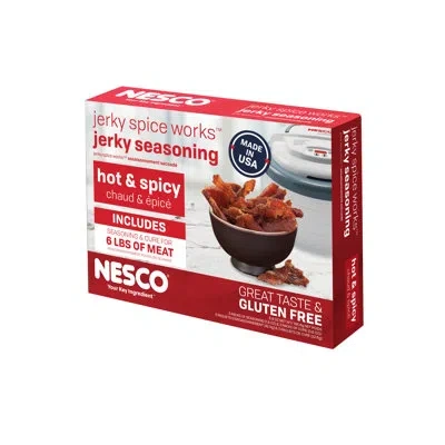 Nesco American Harvest Open Country Jerky Seasoning/cure Mix Hot And Spicy