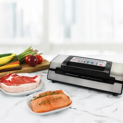Nesco Deluxe Dual-pump Vacuum Sealer Vs-12 In Silver