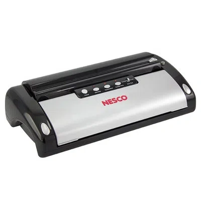 Nesco Food Sealer With Roll Storage And Bag Cutter In Black;sliver
