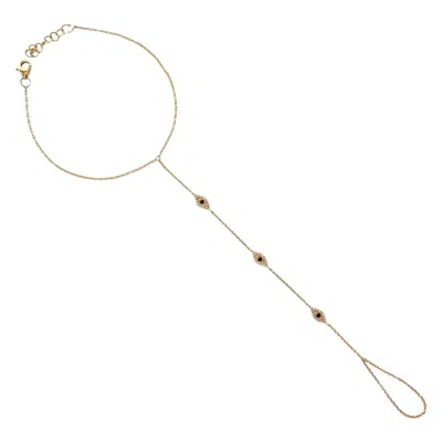 Neshi Designs Women's Gold Eden Hand Chain