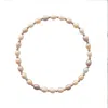 Neshi Designs Women's Pink / White / Orange Mermaid Bracelet In Gold