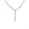 Neshi Designs Women's White / Pink Maria Lariat Necklace In Neutral