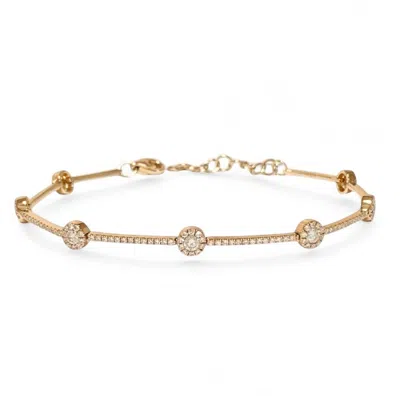 Neshi Designs Women's White / Yellow Laney Bracelet In Multi