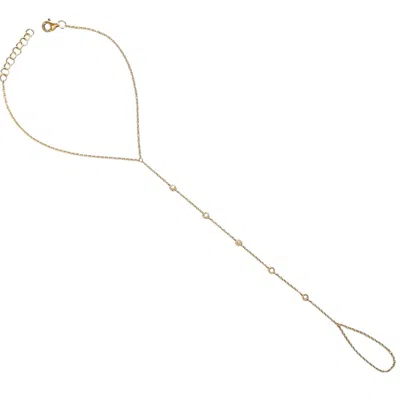 Neshi Designs Women's Yellow Dina Hand Chain