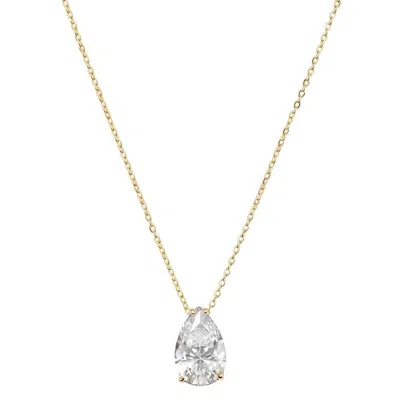 Neshi Designs Women's Yellow Pear Shape Necklace In Multi