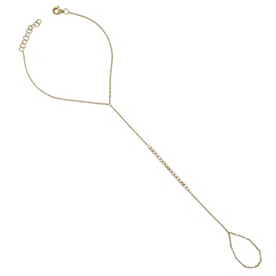 Neshi Designs Women's Yellow Ramona Hand Chain