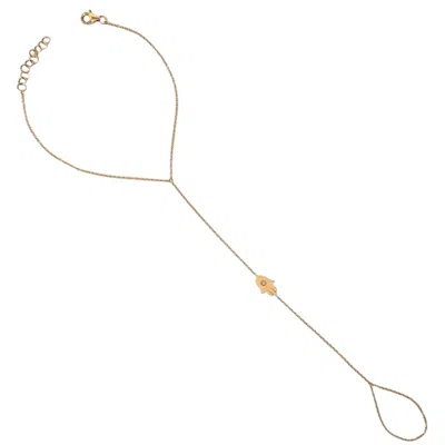 Neshi Designs Women's Yellow Renee Hand Chain