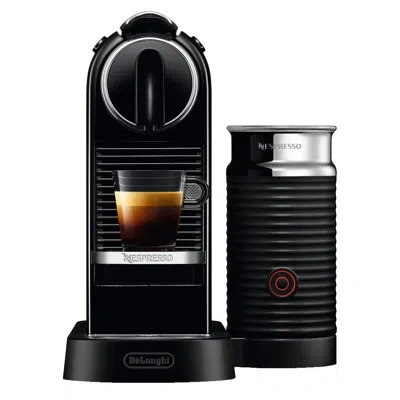 Nespresso Citiz Original Coffee And Espresso Machine With Aeroccino Milk Frother By De'longhi, Black