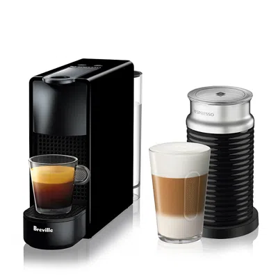 Nespresso Essenza Mini Espresso Machine Bundle By Breville In Black
