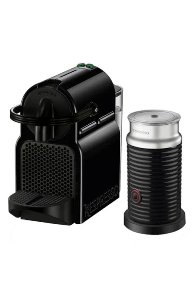Nespresso Inissia Coffee Machine & Aeroccino Frother Set In Black