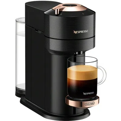 Nespresso Vertuo Next Coffee And Espresso Machine By De'longhi, Black In Black;rose Gold