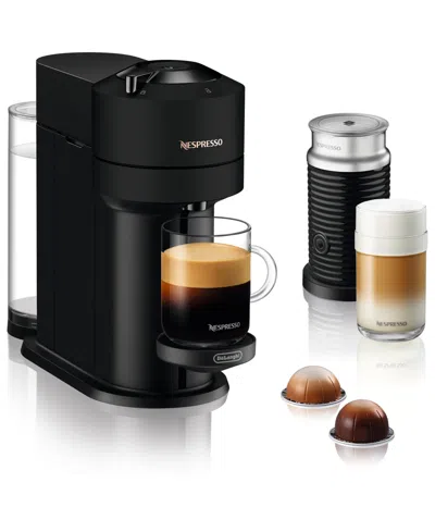 Nespresso Vertuo Next Coffee And Espresso Maker With Aeroccino Milk Frother, 2-pc. Set, Model Env120 In Black