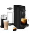 Nespresso Vertuo Next Premium Coffee And Espresso Maker By Delonghi With Aeroccino Milk Frother, Black Rose Go In Black Matte