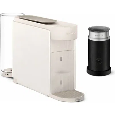 Nespresso Vertuo Up Coffee Machine & Aeroccino Frother Set In White