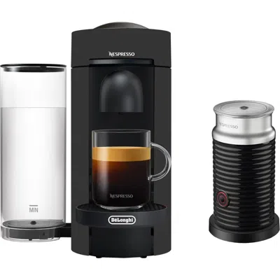 Nespresso Vertuoplus Coffee Machine & Aeroccino Frother Set In Black