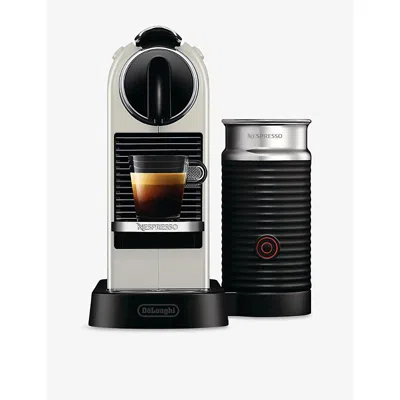 Nespresso White Citiz And Milk  Coffee Machine In Black
