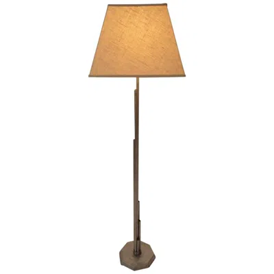 Pre-owned Nessen Studio Home Made Machine Age Skyscraper Floor Lamp In Brown