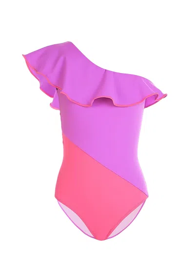 Nessi Byrd Kids' Audrey One-piece Swimsuit In Multi