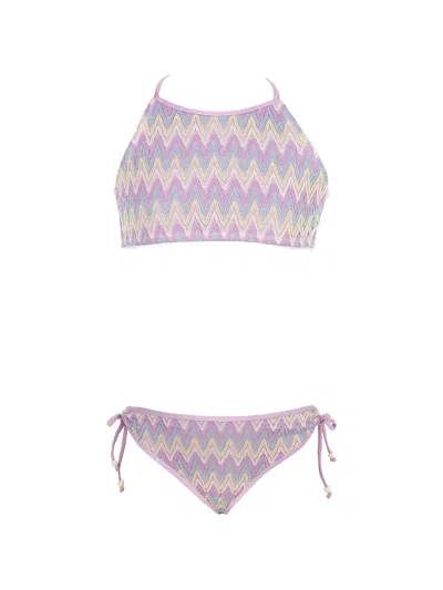 Nessi Byrd Kids'  Girls Ophelia Bikini In Pink