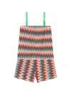 Nessi Byrd Chevron-patterned Playsuit In Multi