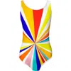 Nessi Byrd Colorful Print One-piece Swimsuit, Little Kid-big Kid In Multi
