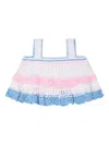 Nessi Byrd Crochet Crop Top In White
