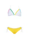 Nessi Byrd Crochet-trim Bikini In Multi