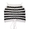 Nessi Byrd Crop Top For Kids In Black &amp; White In Multi
