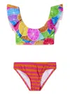 Nessi Byrd Emma Fruit-print Bikini In Pink